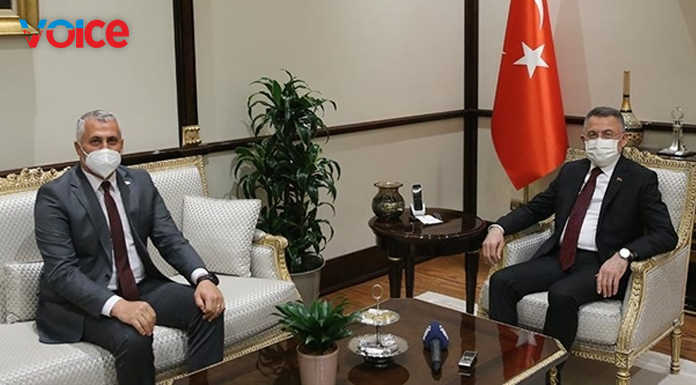 TC Cumhurbaşkanı Yardımcısı Oktay, Bakan Amcaoğlu’nu kabul etti