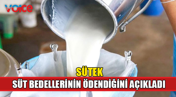 Süt bedelleri üreticilerin hesaplarına yatırıldı