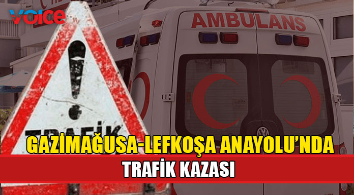 Orta refüje çarpan kamyon karşı şeride geçti!