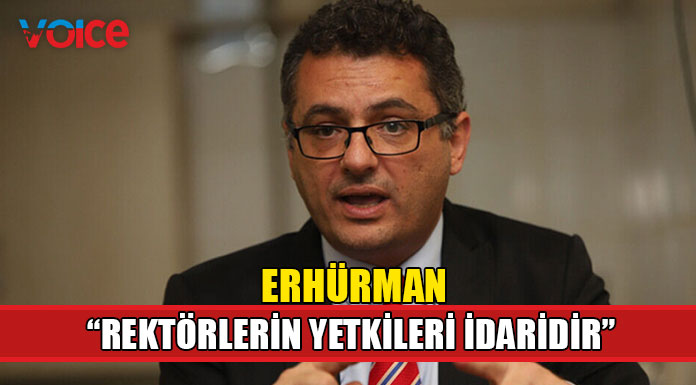"Rektörler akademik kadroların sözcüsü değildir"