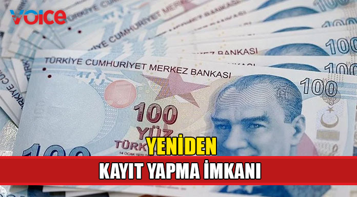 Ücret destek ödemeleri için yeniden kayıt yapma imkanı