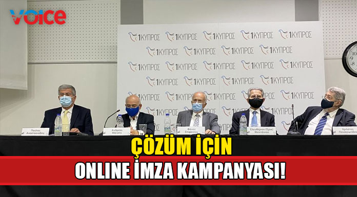 “1CYPRUS” çözüm için internet üzerinden imza kampanyası başlattı
