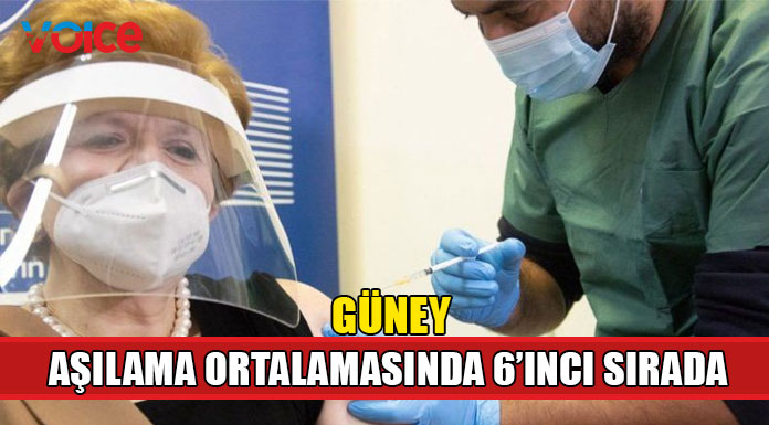 Kıbrıs'ın güneyi aşılama ortalamasında AB'de 6'ncı sırada