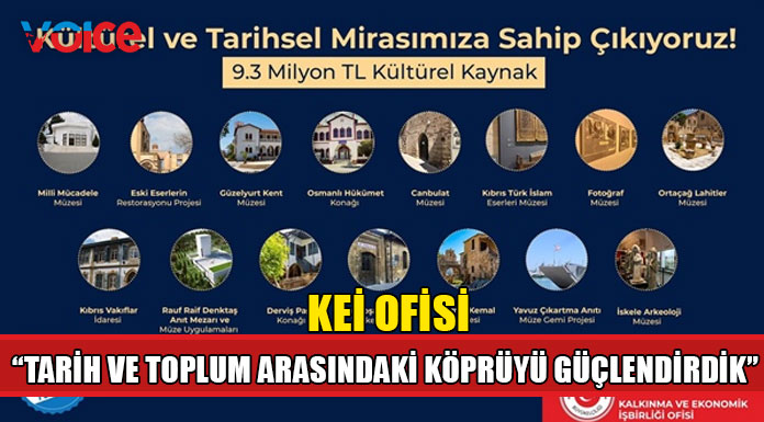 "Kültürel mirasın gelecek nesillere aktarılmasına destek oluyoruz"