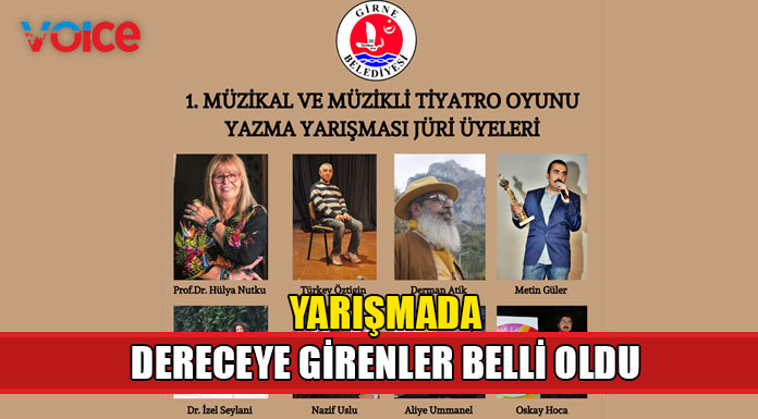 "1. Müzikal ve Müzikli Tiyatro Oyunu Yazma Yarışması"nda dereceye girenler belli oldu