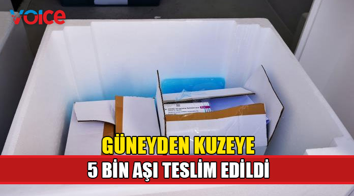 Beş bin aşı teslim alındı