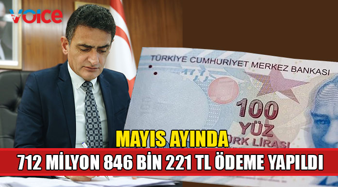 Oğuz " Mayıs ayında toplam 712, 846, 221.68 TL ödeme yapıldı"