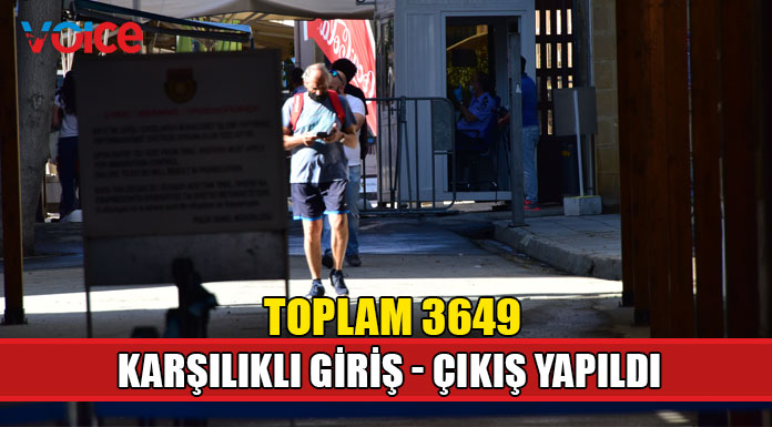 Güney’den Kuzey’e 1299, Kuzey’den Güney’e 2 bin 350 kişi geçti