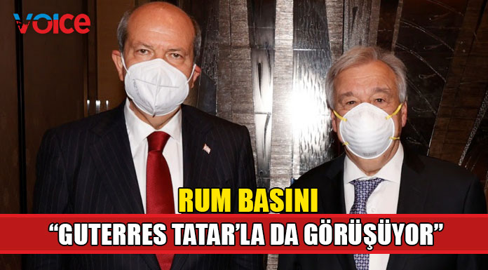 Tatar’ın Guterres’le randevusu Rum basınında