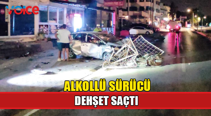 Alkollü sürücü kazaya sebep oldu