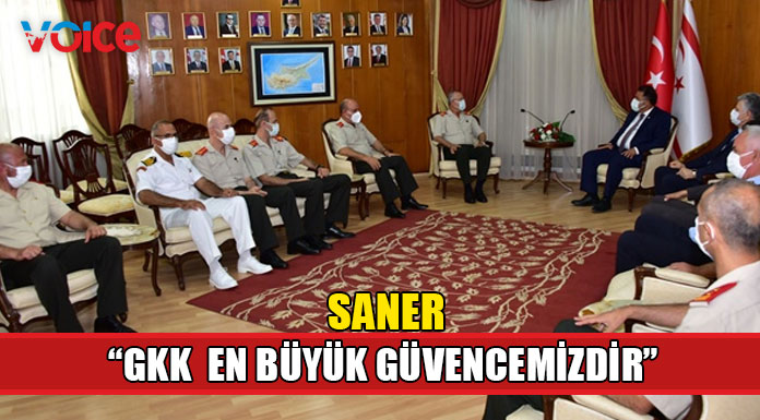 Saner "GKK, iki egemen eşit devlet temelindeki çözüm yolunda ilerlerken en büyük güvencemizdir"