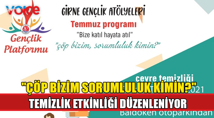Girne Belediyesi Gençlik Platformu temizlik etkinliği düzenliyor