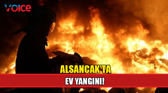 Alsancak'ta ev yangını!