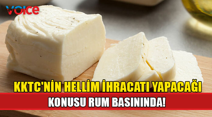 KKTC'nin hellim ihracatı yapacağına ilişkin haber Rum basınında