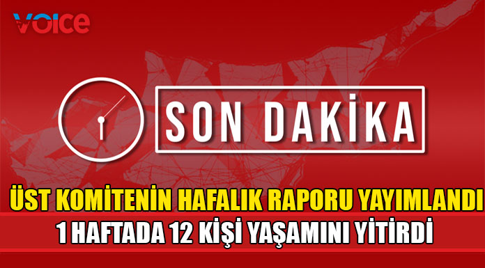Bir haftada bin 110 vaka