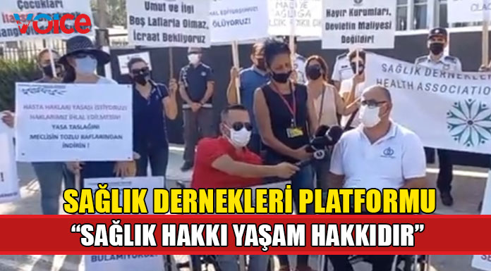 Sağlık Dernekleri Platformu, Başbakanlık ve Sağlık Bakanlığı önünde eylem yaptı