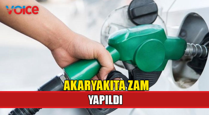 Akaryakıta zam geldi