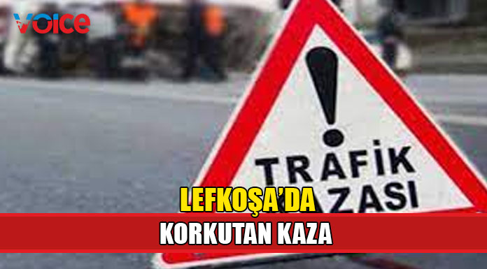 Kaldırımda yürüyen yayaya çarptı!