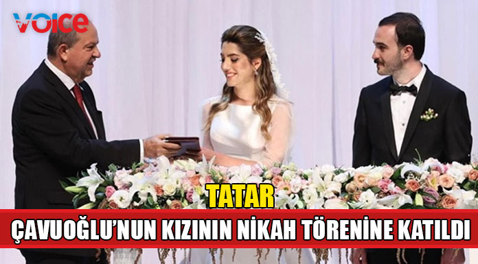 Tatar, Mevlüt Çavuşoğlu'nun kızı Eylül'ün nikah törenine katıldı