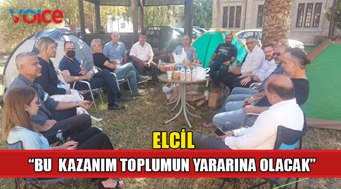 KTÖS ve KTOEÖS'ten çadır eylemine destek