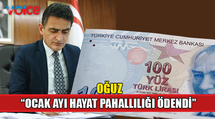 Bakan Oğuz "Ocak ayı Hayat Pahalılığı ödeneği bugün ödendi"