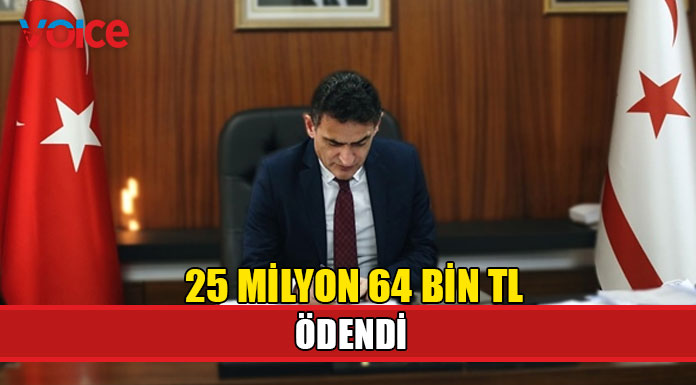 "Hayat pahalılığı ödeneğinin Şubat ayına ait kısmı için 25 milyon 64 bin TL ödendi"