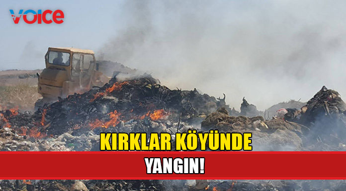 Çöplük alandaki yanmalar yer yer devam ediyor