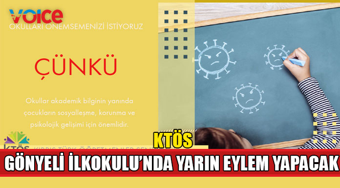 Gönyeli İlkokulu'nda yarın eylem var
