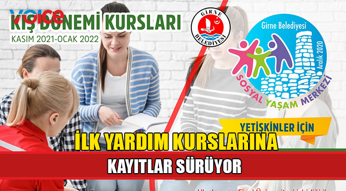 Girne Belediyesi Sosyal Yaşam Merkezi ilk yardım kursları için kayıtlar sürüyor