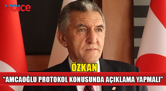 Özkan, protokol konusunda Amcaoğlu'ndan açıklama talep etti