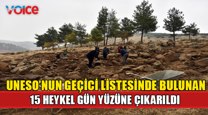 "Yesemek Açık Hava Müzesi ve Heykel Atölyesi" çerçevesinde yürütülen kazılarda 15 heykel bulundu