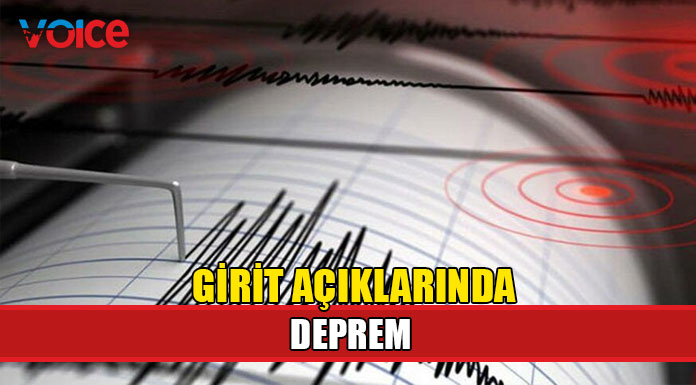 Girit açıklarında 5,5 büyüklüğünde deprem