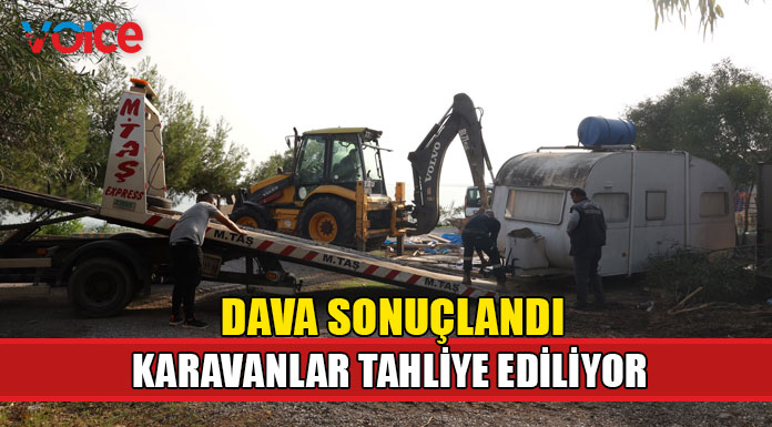 Karavanların tahliyesiyle ilgili dava sonuçlandı