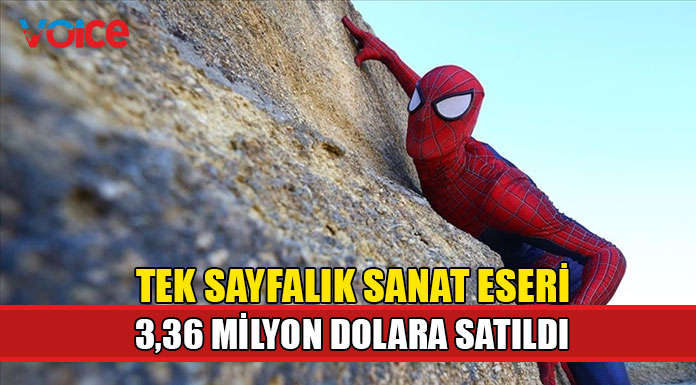 Örümcek Adam çizgi romanının 25'inci sayfası 3,36 milyon dolara satıldı