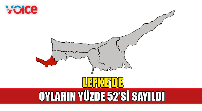 Lefke ilçesinde oyların yüzde 52’si sayıldı
