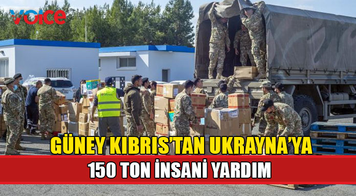 Güney Kıbrıs, Ukrayna'ya 14 konteyner yardım gönderdi