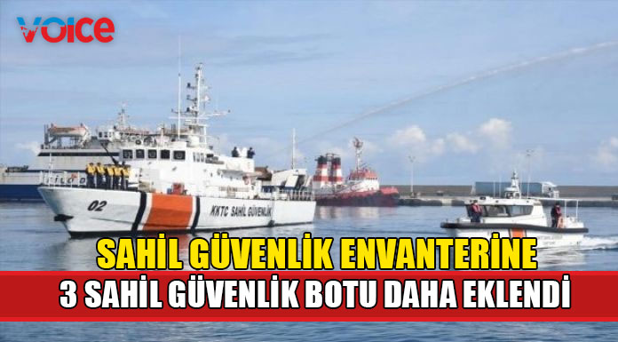 Türkiye tarafından tedarik edilen botlar KKTC Sahil Güvenlik Komutanlığına teslim edildi