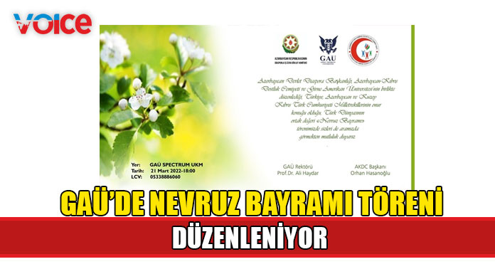GAÜ'de bugün nevruz bayramı töreni düzenleniyor
