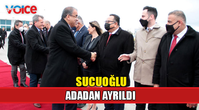 Sucuoğlu Antalya'ya gitmek üzere adadan ayrıldı