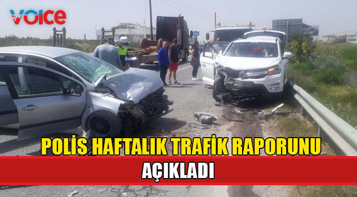 Geçen hafta 46 trafik kazası meydana geldi, 1 kişi hayatını kaybetti