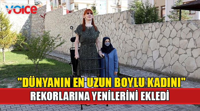 Dünyanın en uzun boylu kadını Rumeysa Gelgi, 3 alanda daha yeni unvanlar elde etti