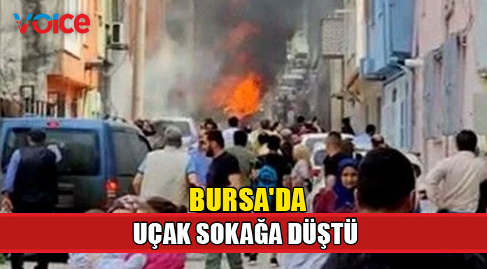 Bursa'da tek motorlu uçak düştü