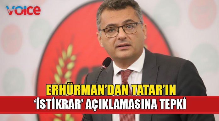 "İstikrarsızlığın büyük ortaklarından biri olan Sn. Tatar istikrardan söz ediyor!"