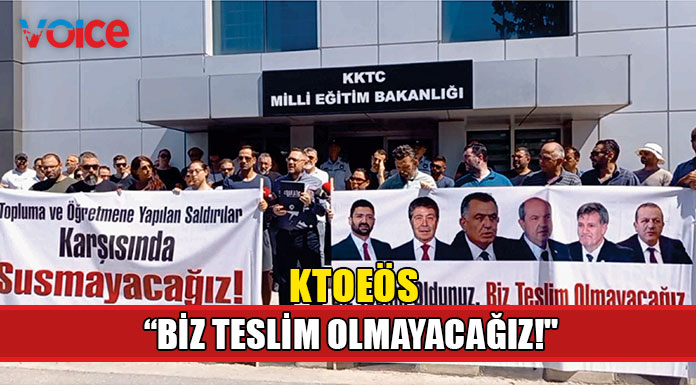 KTOEÖS’ten Eğitim Bakanlığı önünde protesto eylemi!