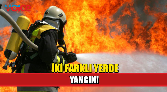 Güzelyurt ve Dilekkaya'da yangın!