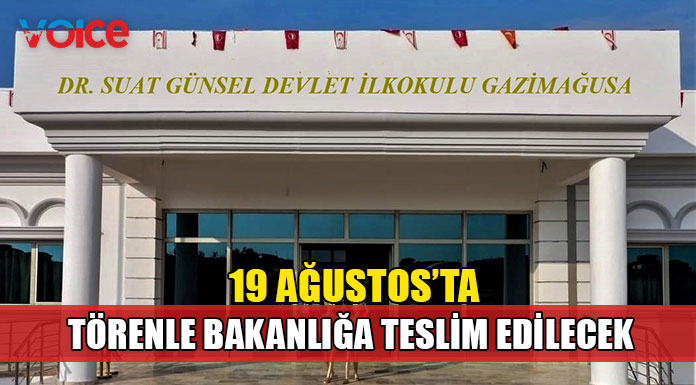 20 ayda teslim edilen üçüncü Dr. Suat Günsel Devlet İlkokulu