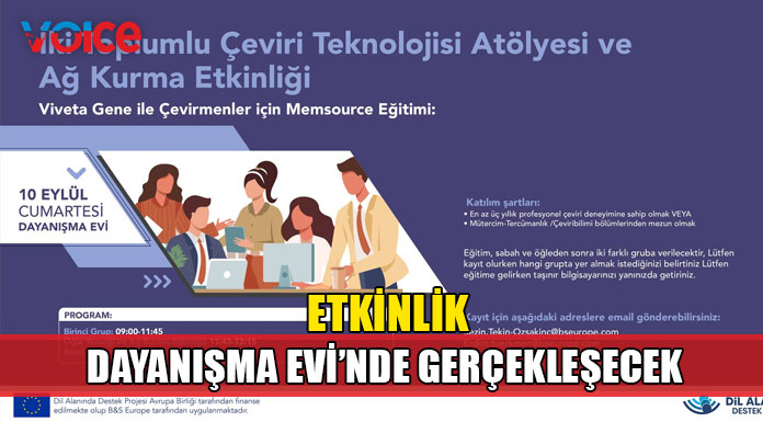 İki Toplumlu Çeviri Teknolojisi Atölyesi ve Ağ Kurma Etkinliği düzenlenecek