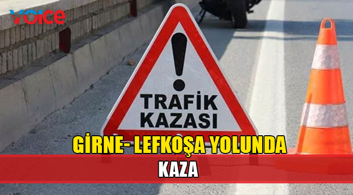 Yoldan çıkan araç bariyerlere çarpıp devrildi
