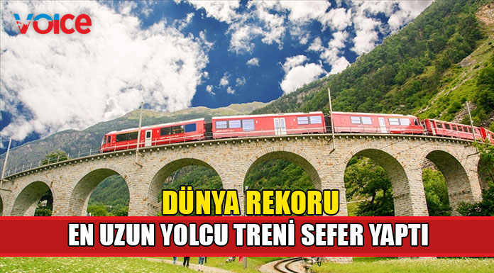 Dünyanın en uzun yolcu treni sefer yaptı