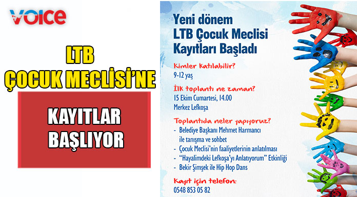 LTB Çocuk Meclisi yeni dönem kayıtları başlıyor